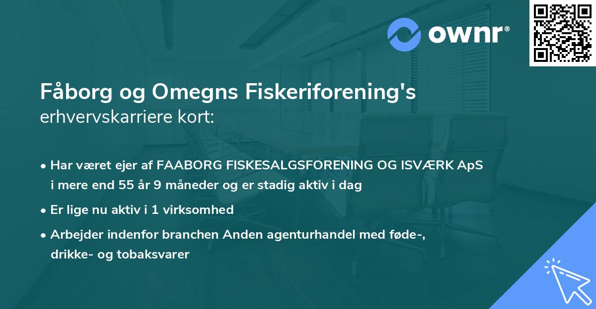 Fåborg og Omegns Fiskeriforening's erhvervskarriere kort