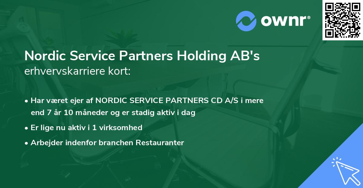 Nordic Service Partners Holding AB's erhvervskarriere kort