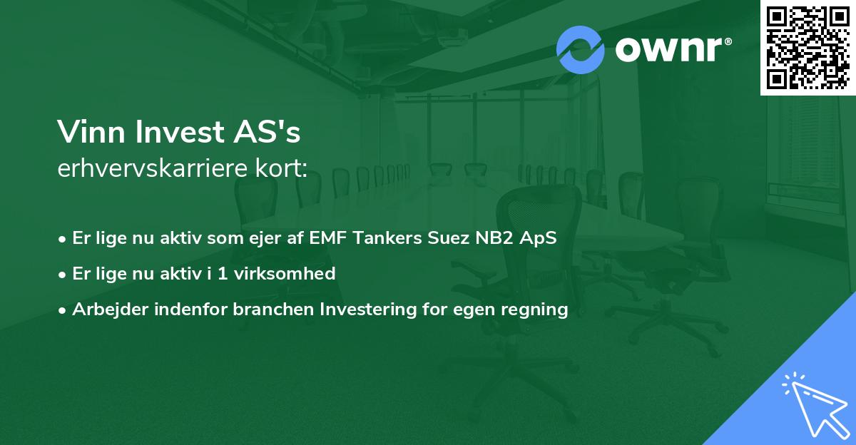 Vinn Invest AS's erhvervskarriere kort