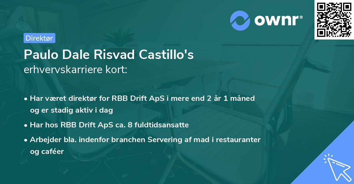 Paulo Dale Risvad Castillo's erhvervskarriere kort