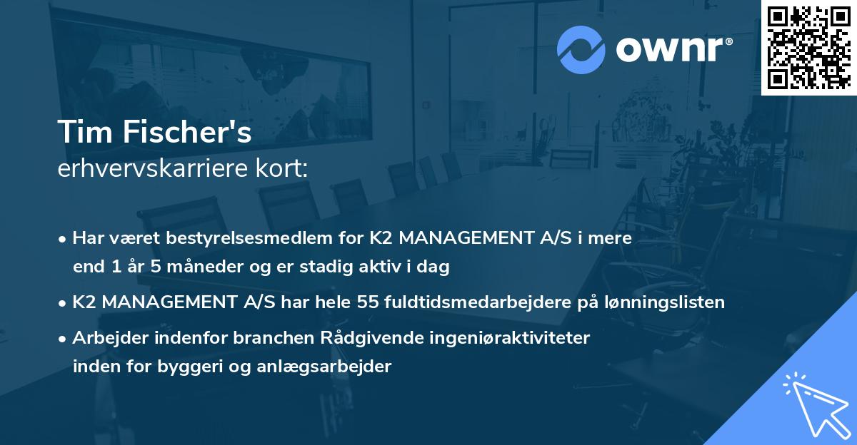 Tim Fischer's erhvervskarriere kort