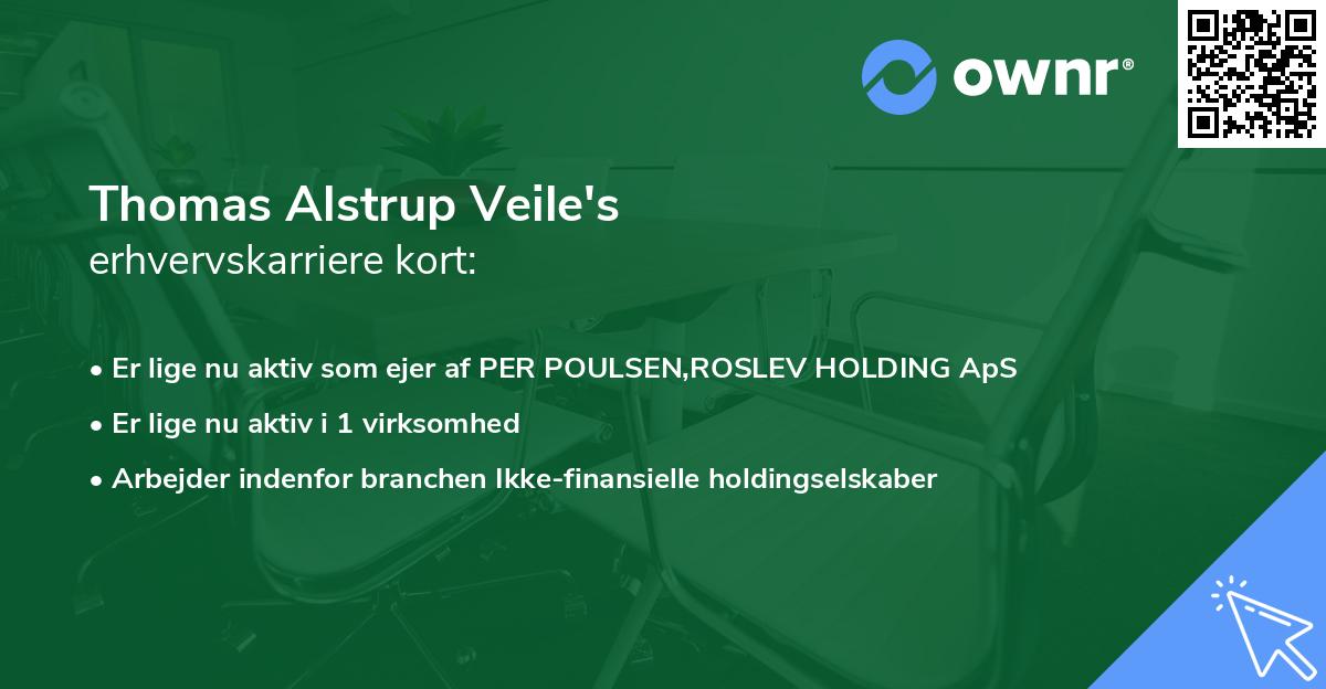 Thomas Alstrup Veile's erhvervskarriere kort
