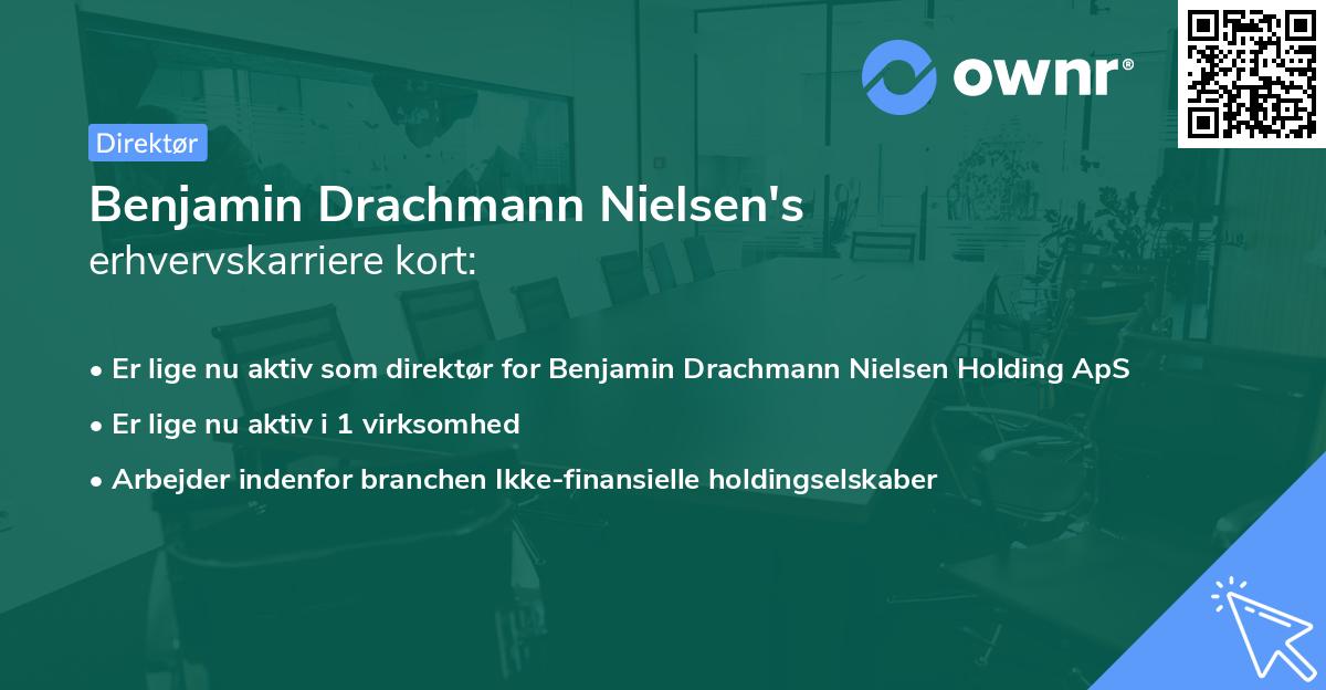 Benjamin Drachmann Nielsen's erhvervskarriere kort