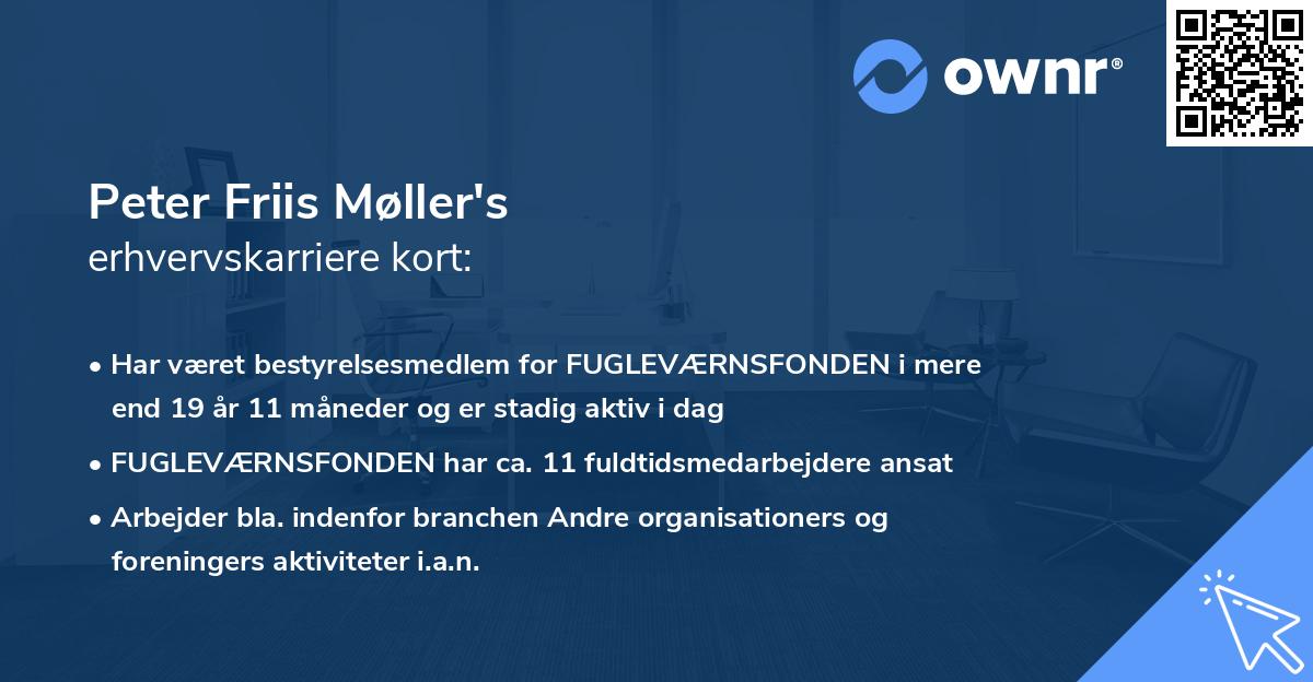 Peter Friis Møller's erhvervskarriere kort