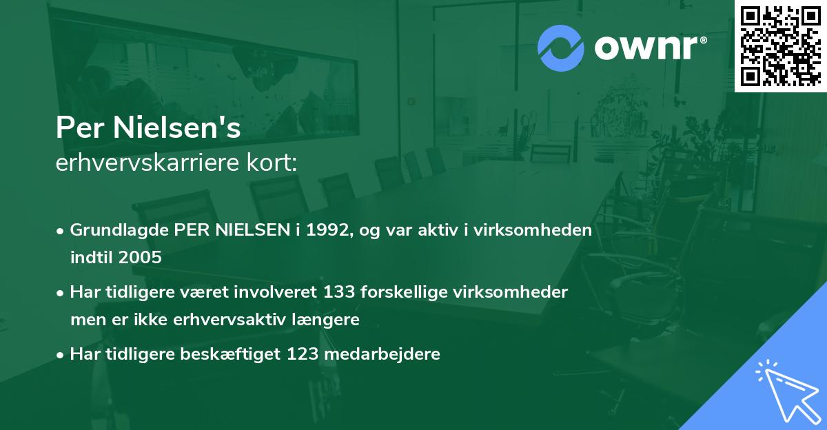 Per Nielsen's erhvervskarriere kort