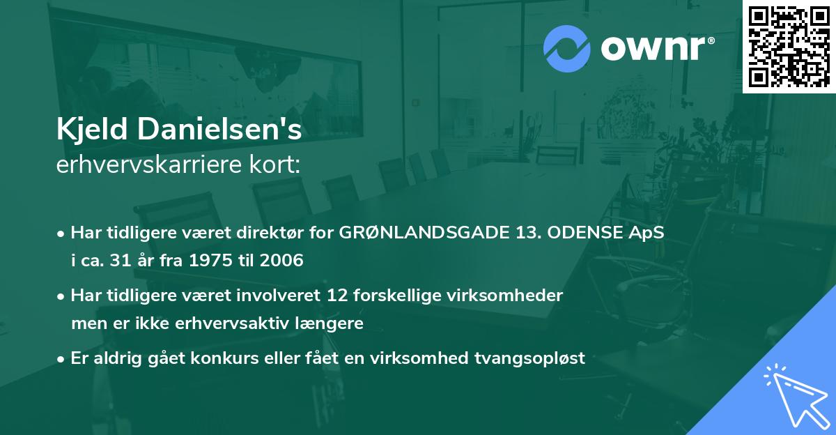 Kjeld Danielsen's erhvervskarriere kort