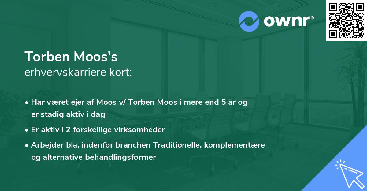 Torben Moos's erhvervskarriere kort