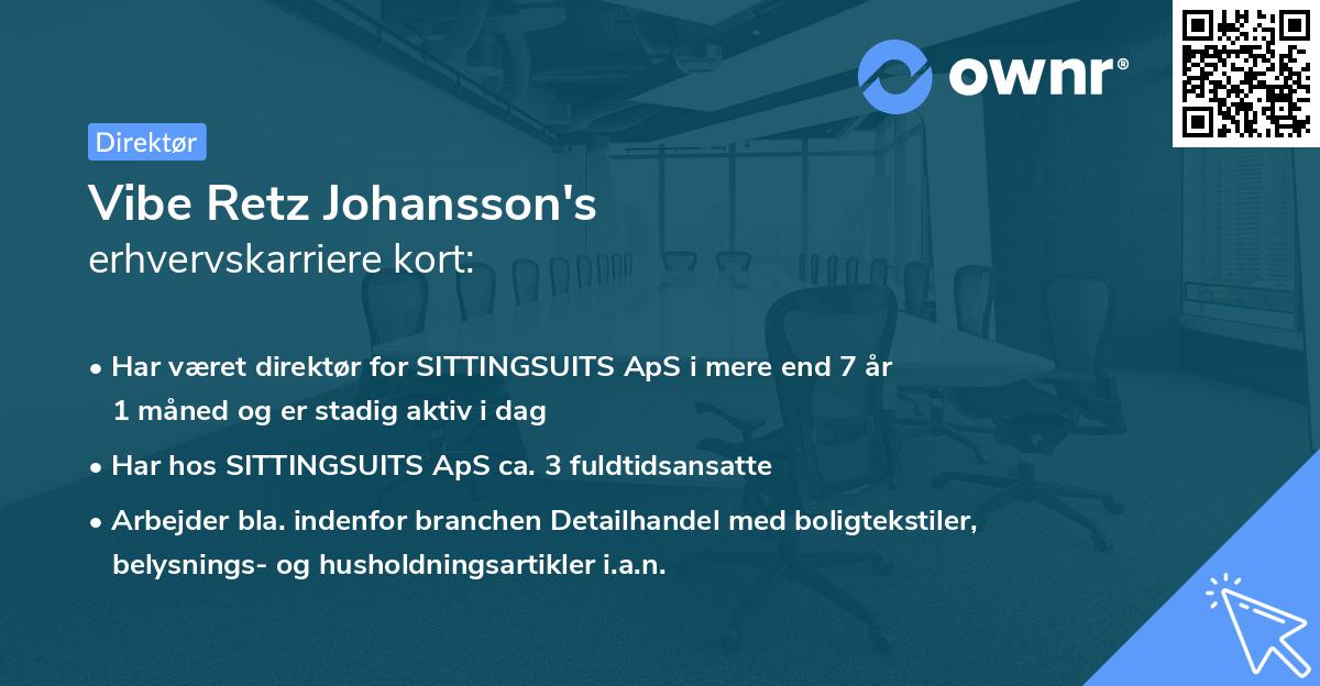 Vibe Retz Johansson's erhvervskarriere kort