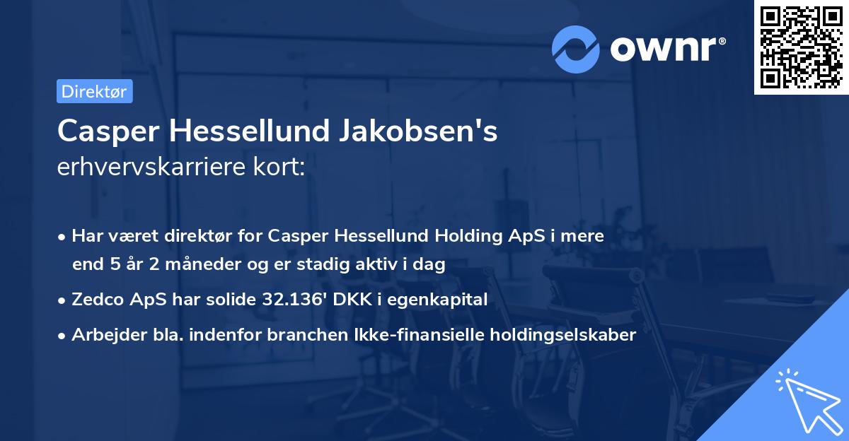 Casper Hessellund Jakobsen's erhvervskarriere kort