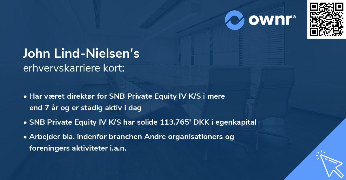 John Lind-Nielsen's erhvervskarriere kort