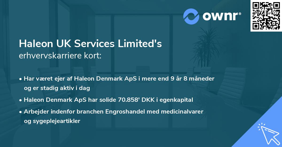 Haleon UK Services Limited's erhvervskarriere kort