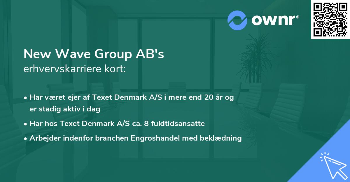 New Wave Group AB's erhvervskarriere kort