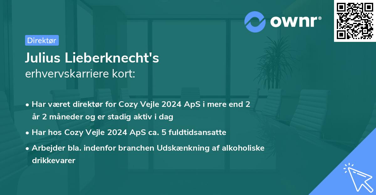 Julius Lieberknecht's erhvervskarriere kort