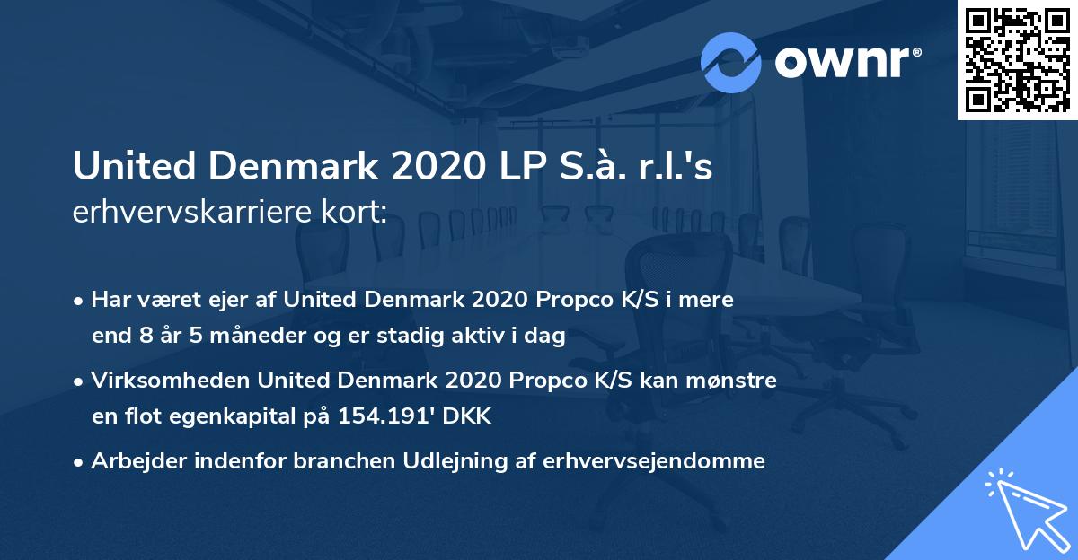 United Denmark 2020 LP S.à. r.l.'s erhvervskarriere kort