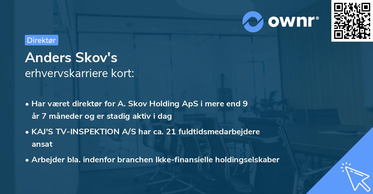 Anders Skov's erhvervskarriere kort
