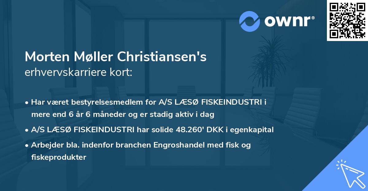 Morten Møller Christiansen's erhvervskarriere kort