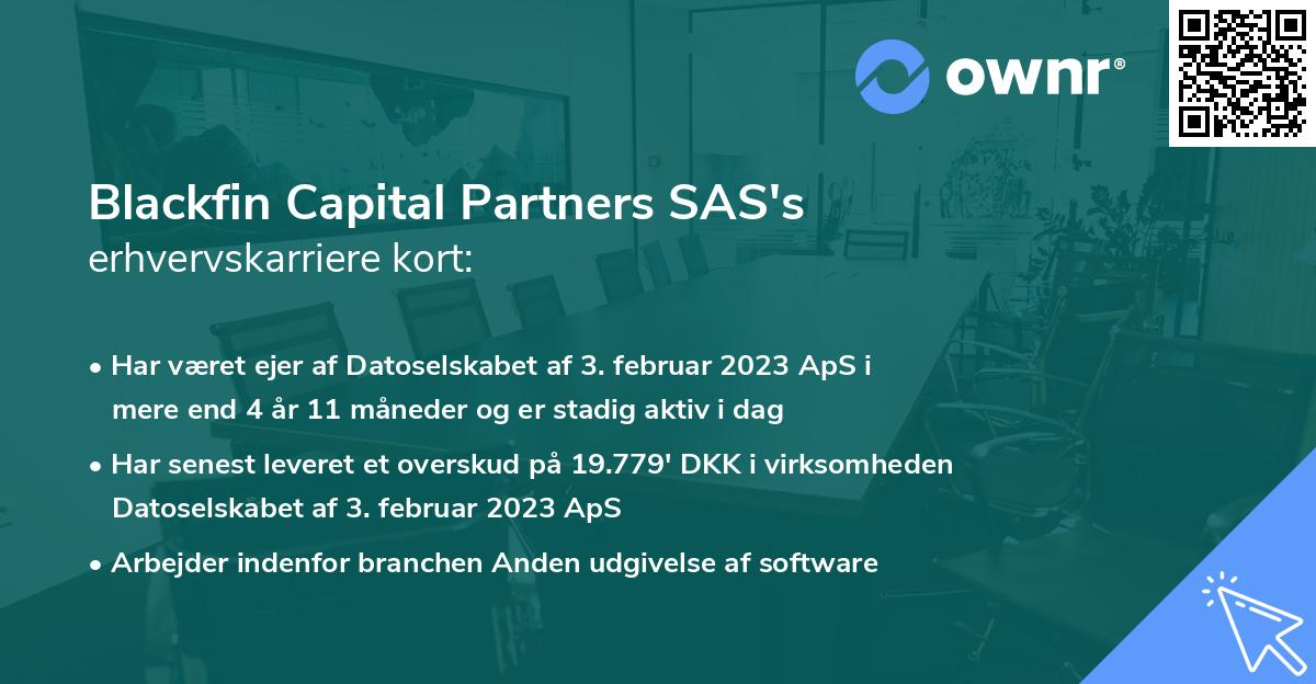 Blackfin Capital Partners SAS's erhvervskarriere kort