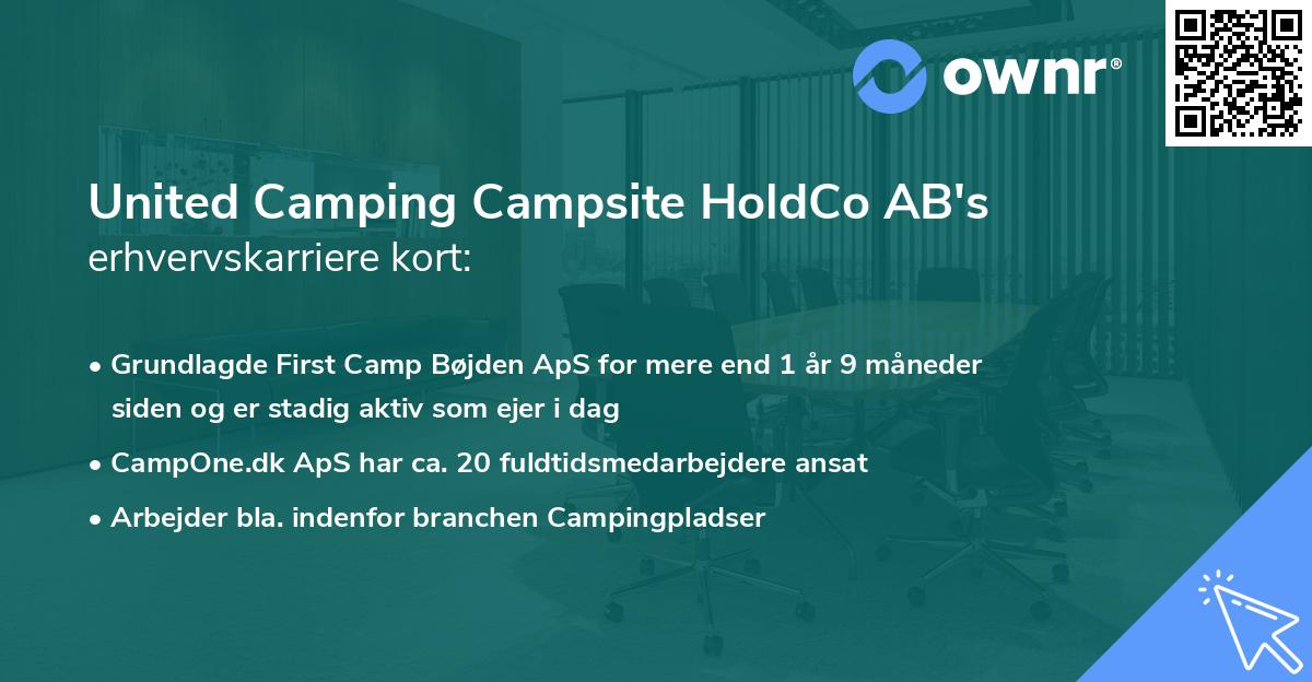 United Camping Campsite HoldCo AB's erhvervskarriere kort