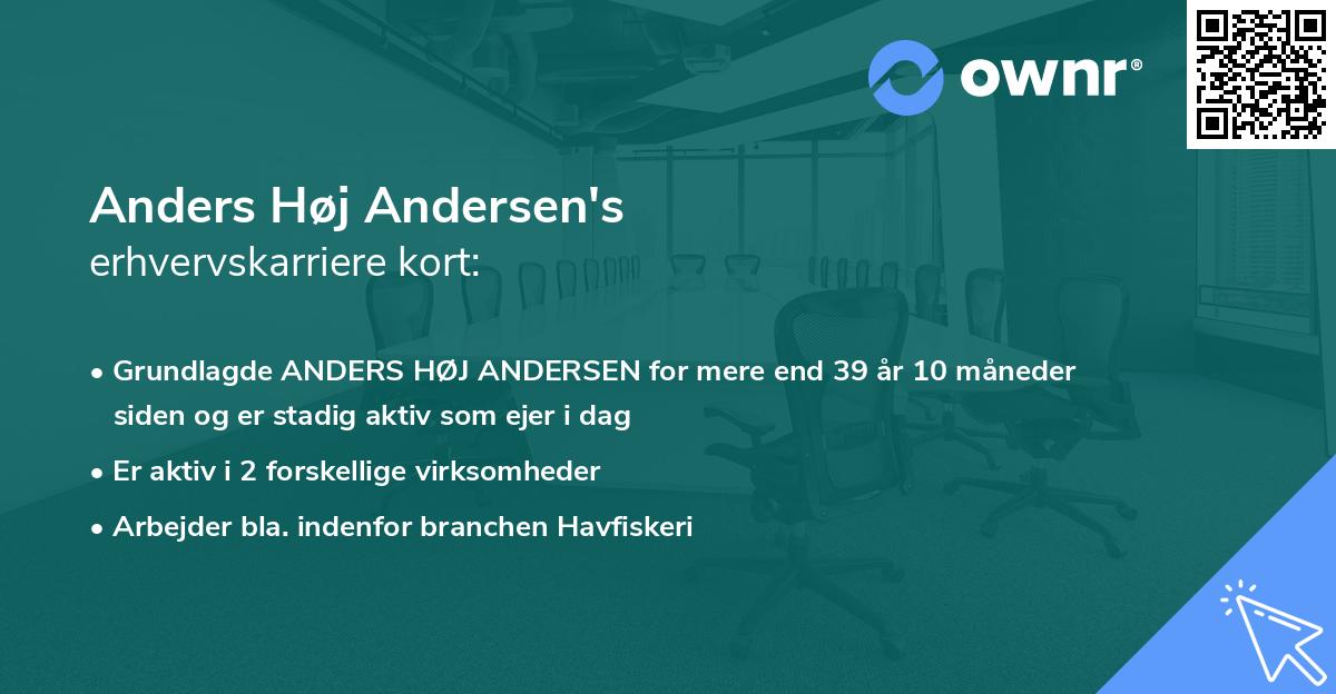 Anders Høj Andersen's erhvervskarriere kort