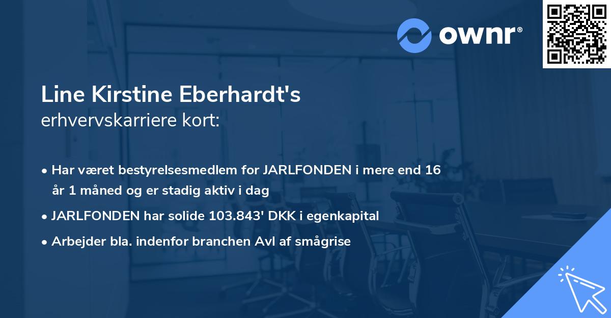 Line Kirstine Eberhardt's erhvervskarriere kort