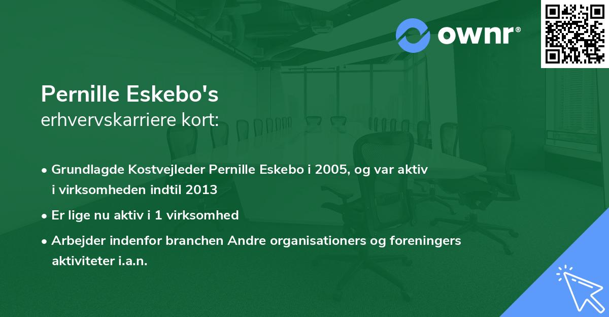 Pernille Eskebo's erhvervskarriere kort
