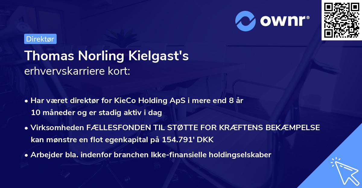 Thomas Norling Kielgast's erhvervskarriere kort