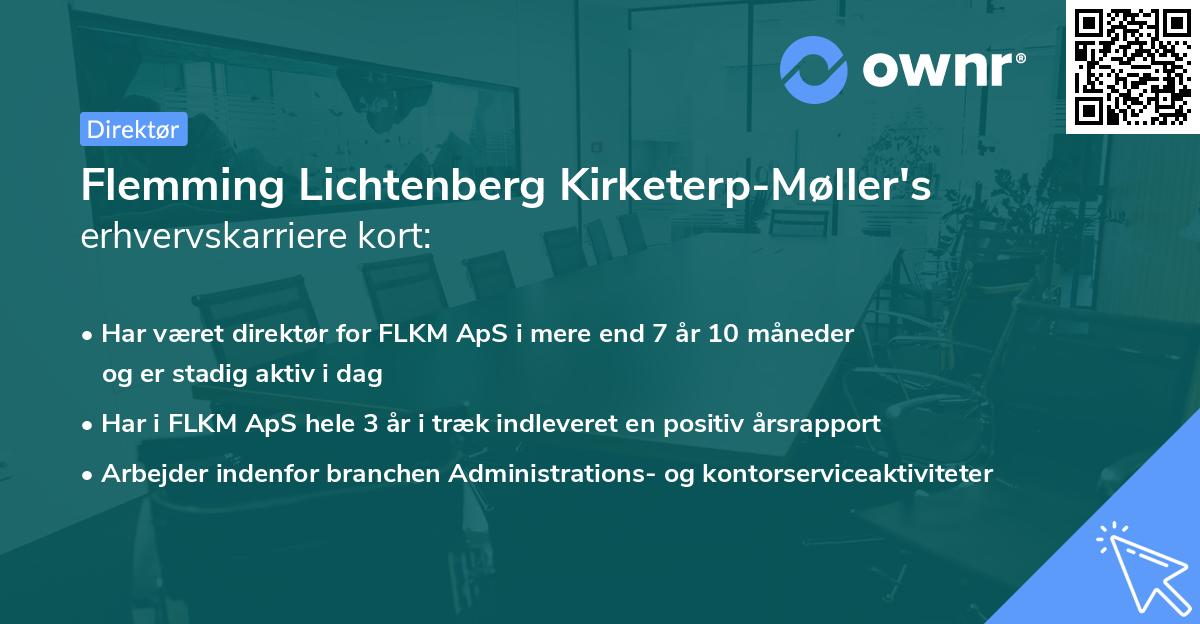 Flemming Lichtenberg Kirketerp-Møller's erhvervskarriere kort
