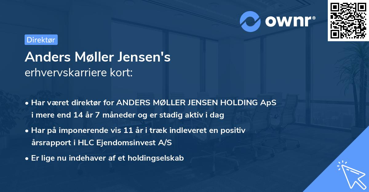 Anders Møller Jensen's erhvervskarriere kort