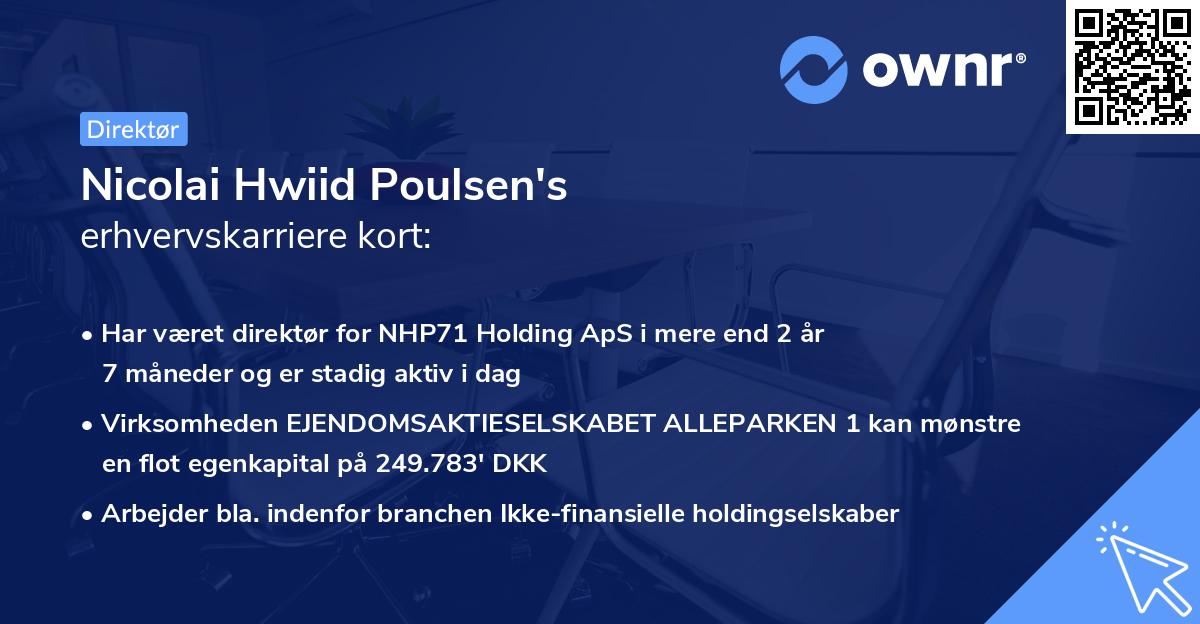 Nicolai Hwiid Poulsen's erhvervskarriere kort