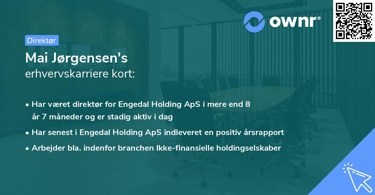 Mai Jørgensen's erhvervskarriere kort