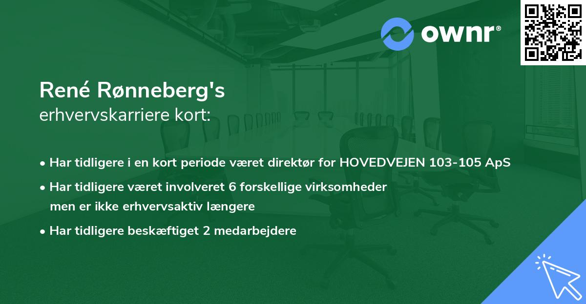 René Rønneberg's erhvervskarriere kort