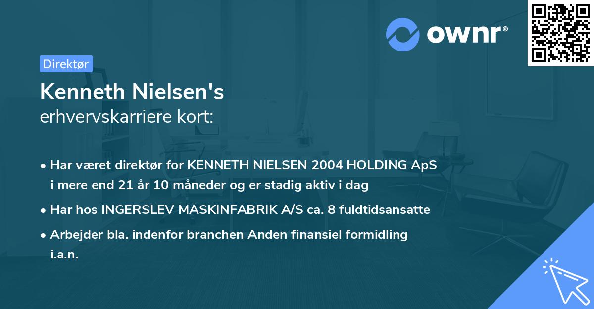 Kenneth Nielsen's erhvervskarriere kort