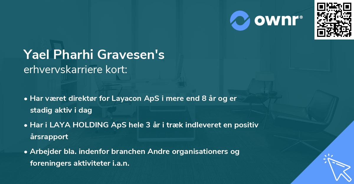 Yael Pharhi Gravesen's erhvervskarriere kort