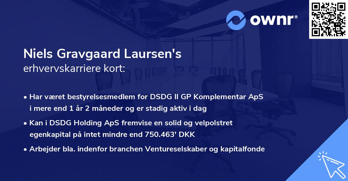 Niels Gravgaard Laursen's erhvervskarriere kort