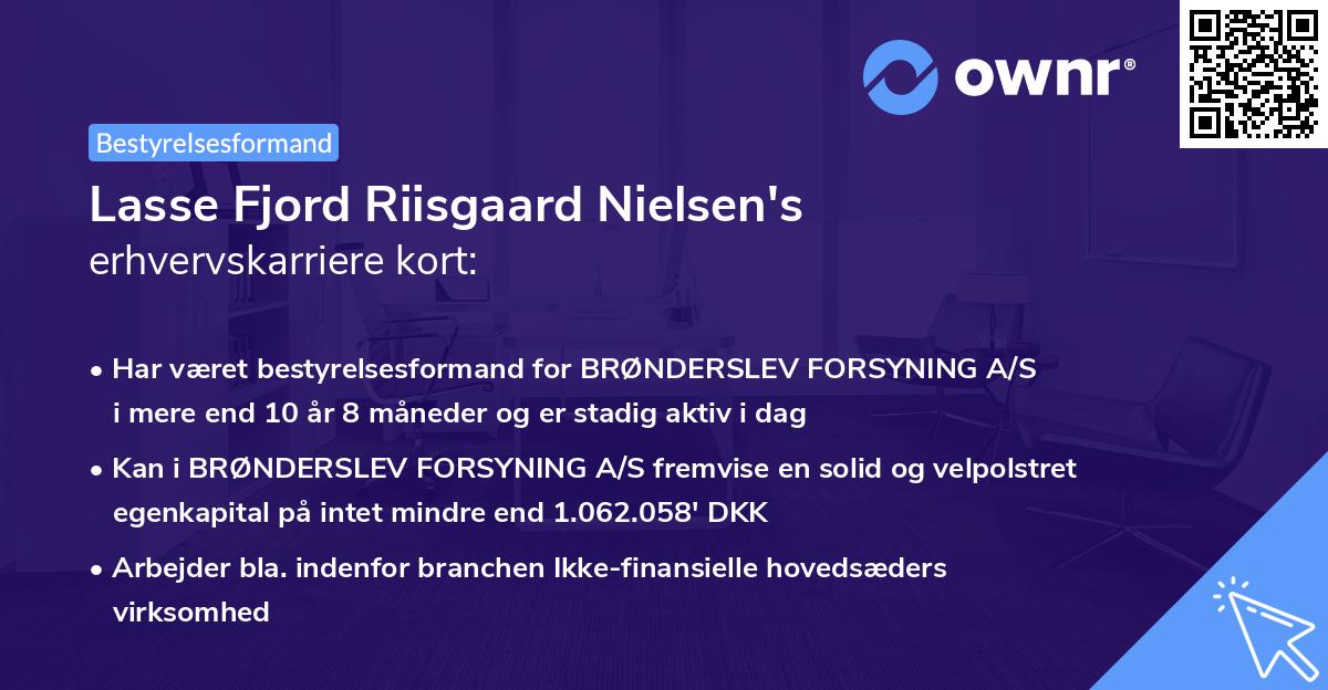 Lasse Fjord Riisgaard Nielsen's erhvervskarriere kort