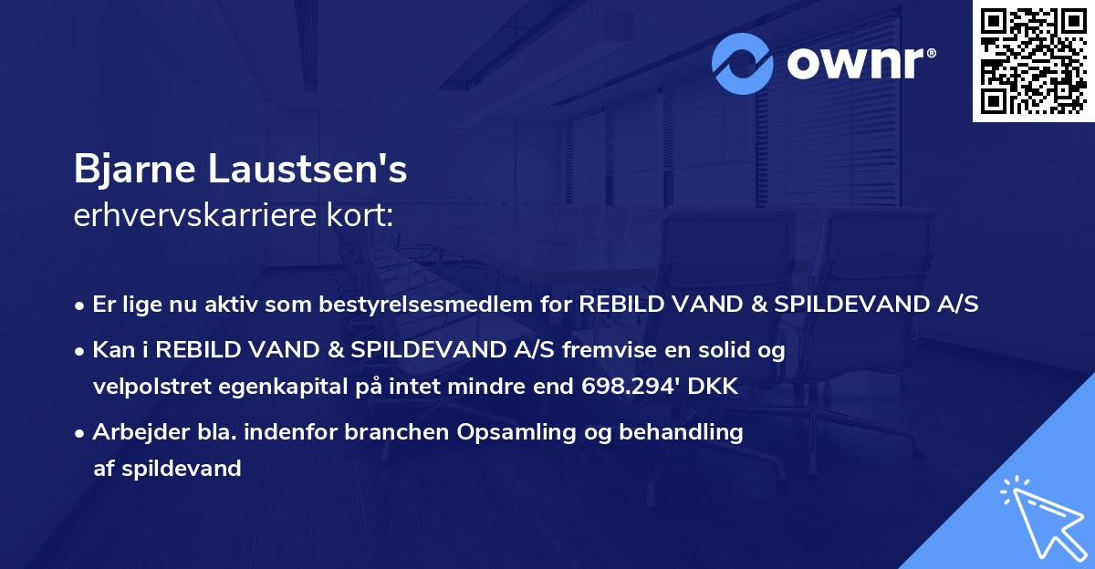 Bjarne Laustsen's erhvervskarriere kort