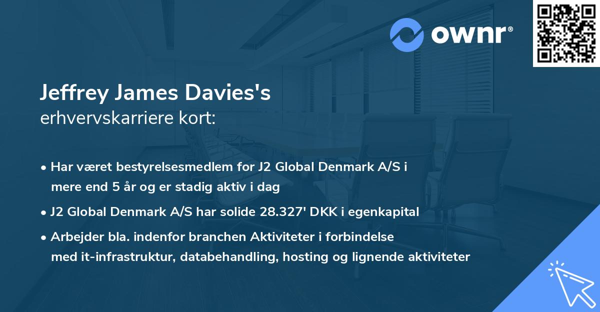 Jeffrey James Davies's erhvervskarriere kort