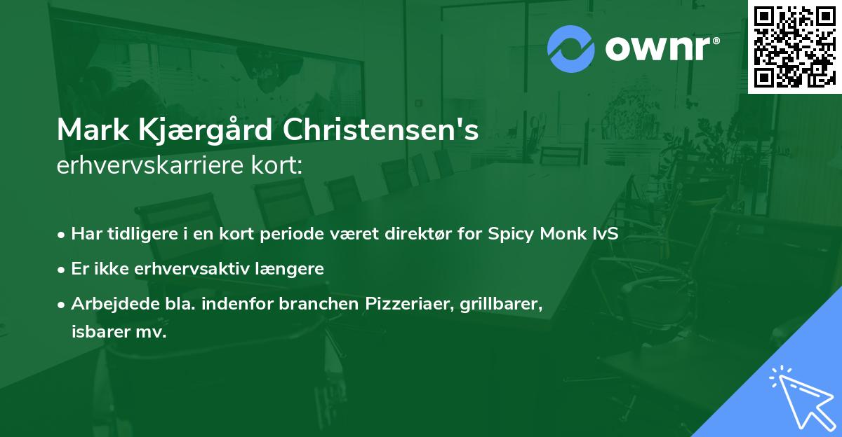 Mark Kjærgård Christensen's erhvervskarriere kort