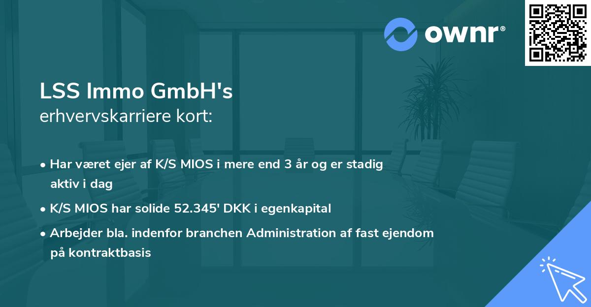 LSS Immo GmbH's erhvervskarriere kort