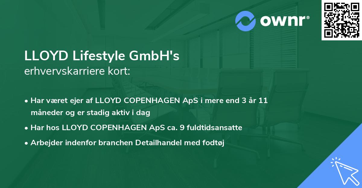 LLOYD Lifestyle GmbH's erhvervskarriere kort
