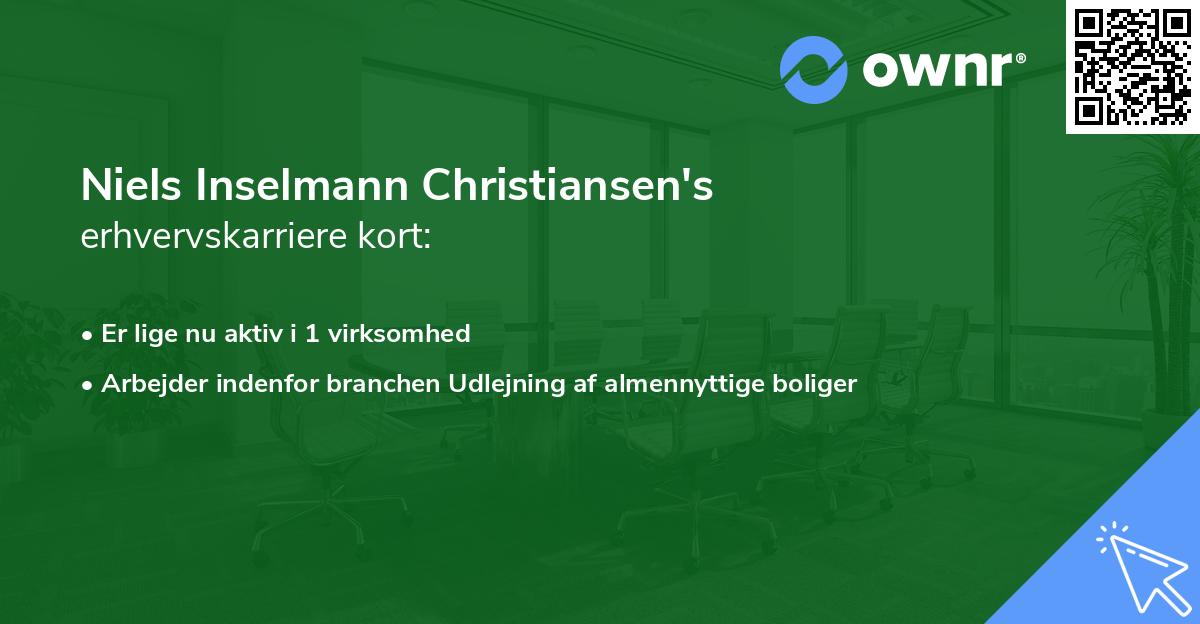 Niels Inselmann Christiansen's erhvervskarriere kort