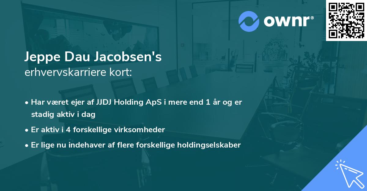 Jeppe Dau Jacobsen's erhvervskarriere kort