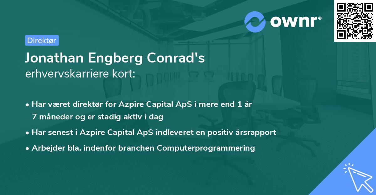 Jonathan Engberg Conrad's erhvervskarriere kort