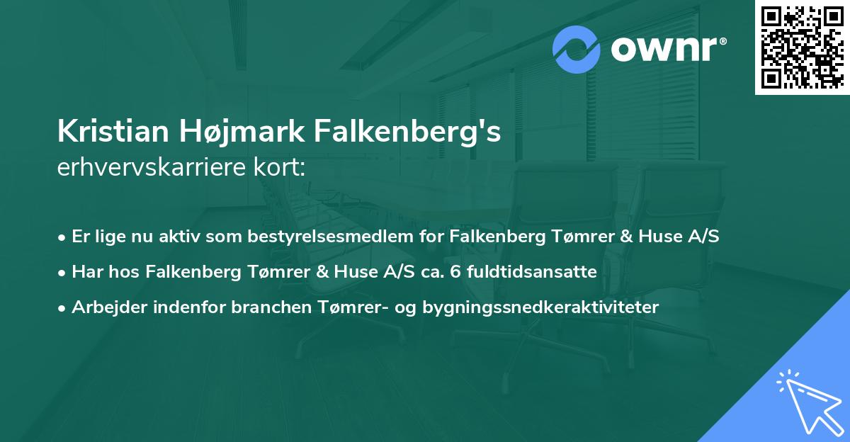 Kristian Højmark Falkenberg's erhvervskarriere kort