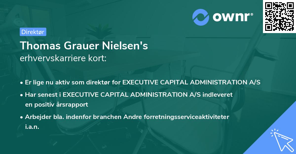 Thomas Grauer Nielsen's erhvervskarriere kort