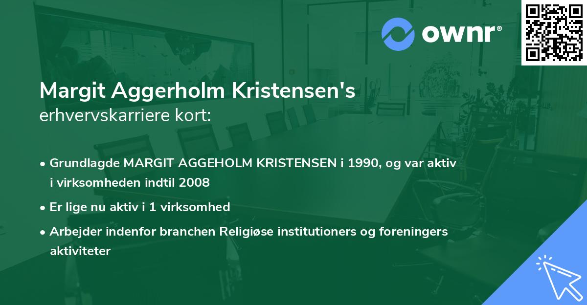 Margit Aggerholm Kristensen's erhvervskarriere kort