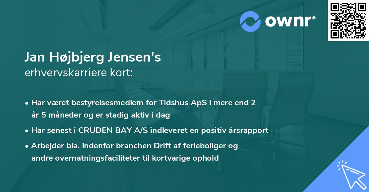 Jan Højbjerg Jensen's erhvervskarriere kort