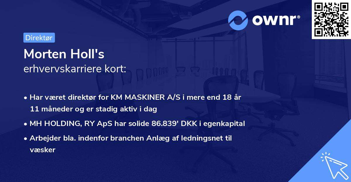 Morten Holl's erhvervskarriere kort