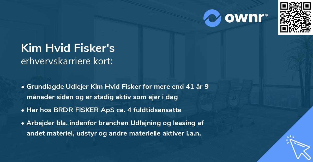 Kim Hvid Fisker's erhvervskarriere kort