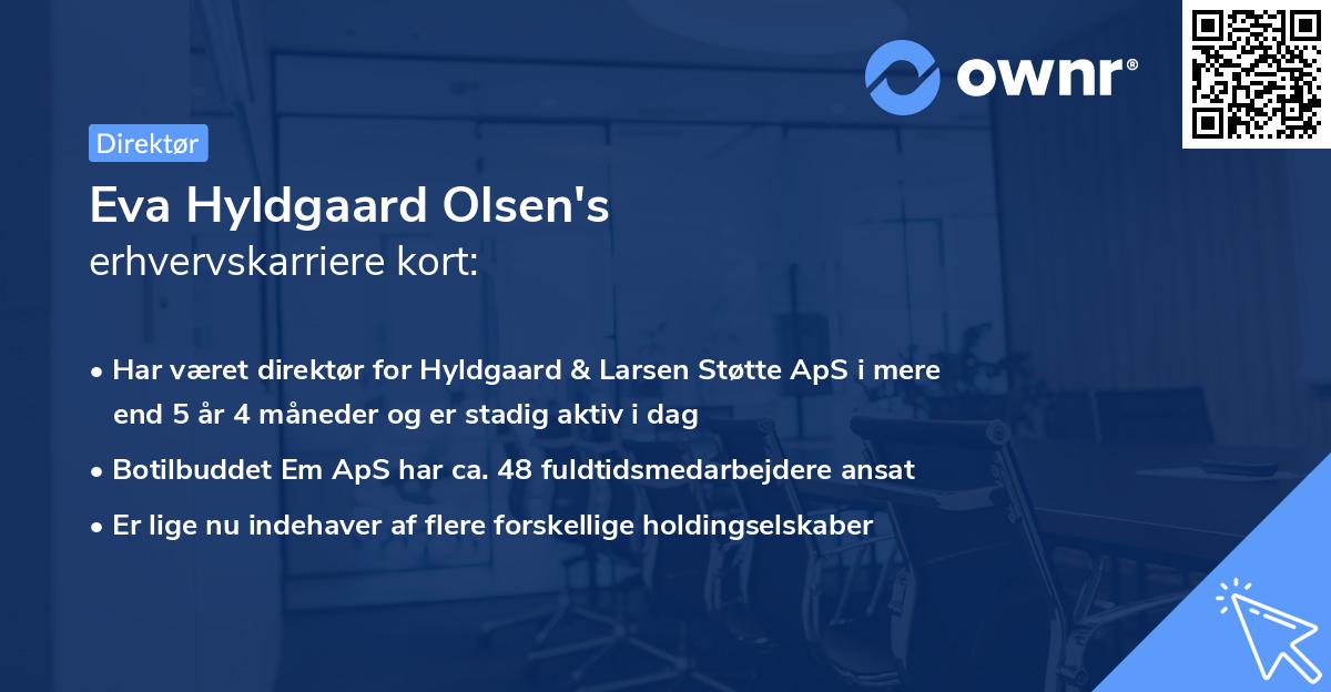 Eva Hyldgaard Olsen's erhvervskarriere kort